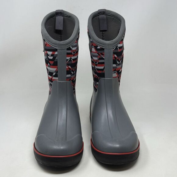 Bogs Classic II Mountain Geo Waterproof Boots Kids Girls Boys Size 4 Gray - Picture 5 of 15